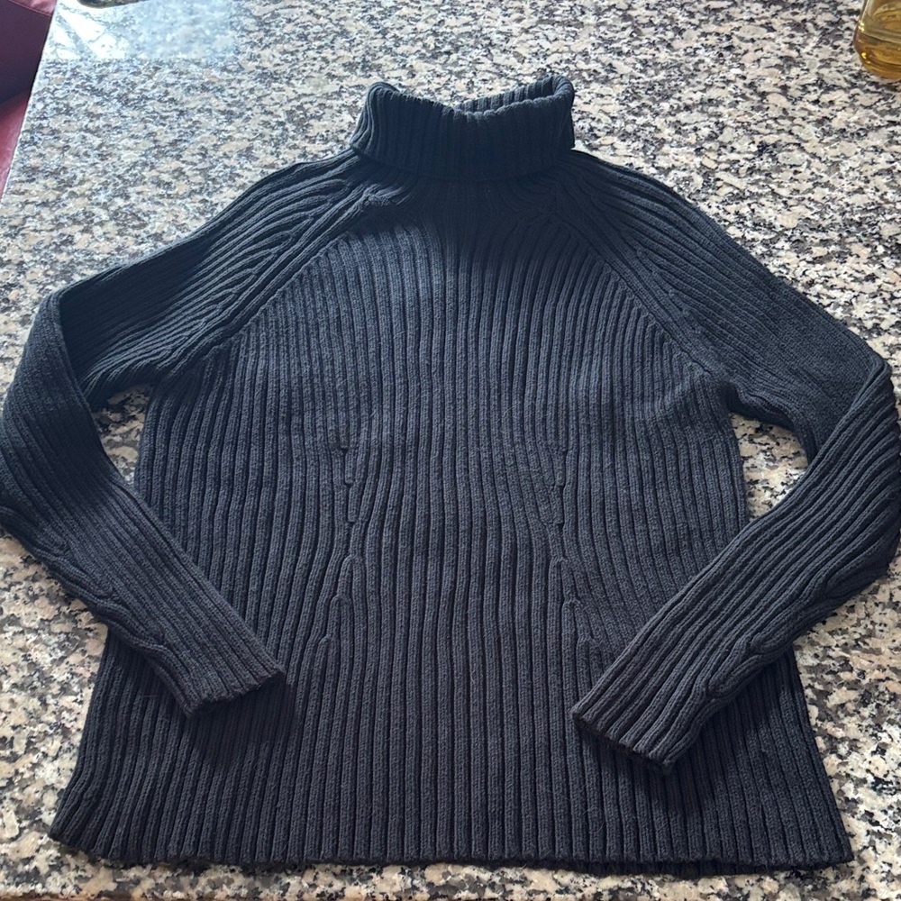 Valerie Stevens Sports Black Ribbed Mock Neck Sweater Vintage - Picture 15 of 16